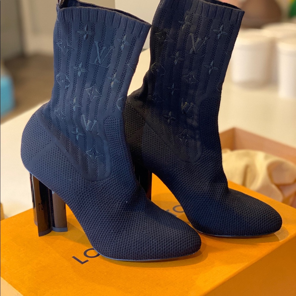 Louis Vuitton sock boots